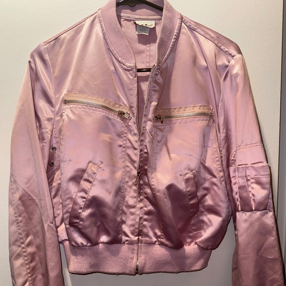 Vintage pink bomber jacket